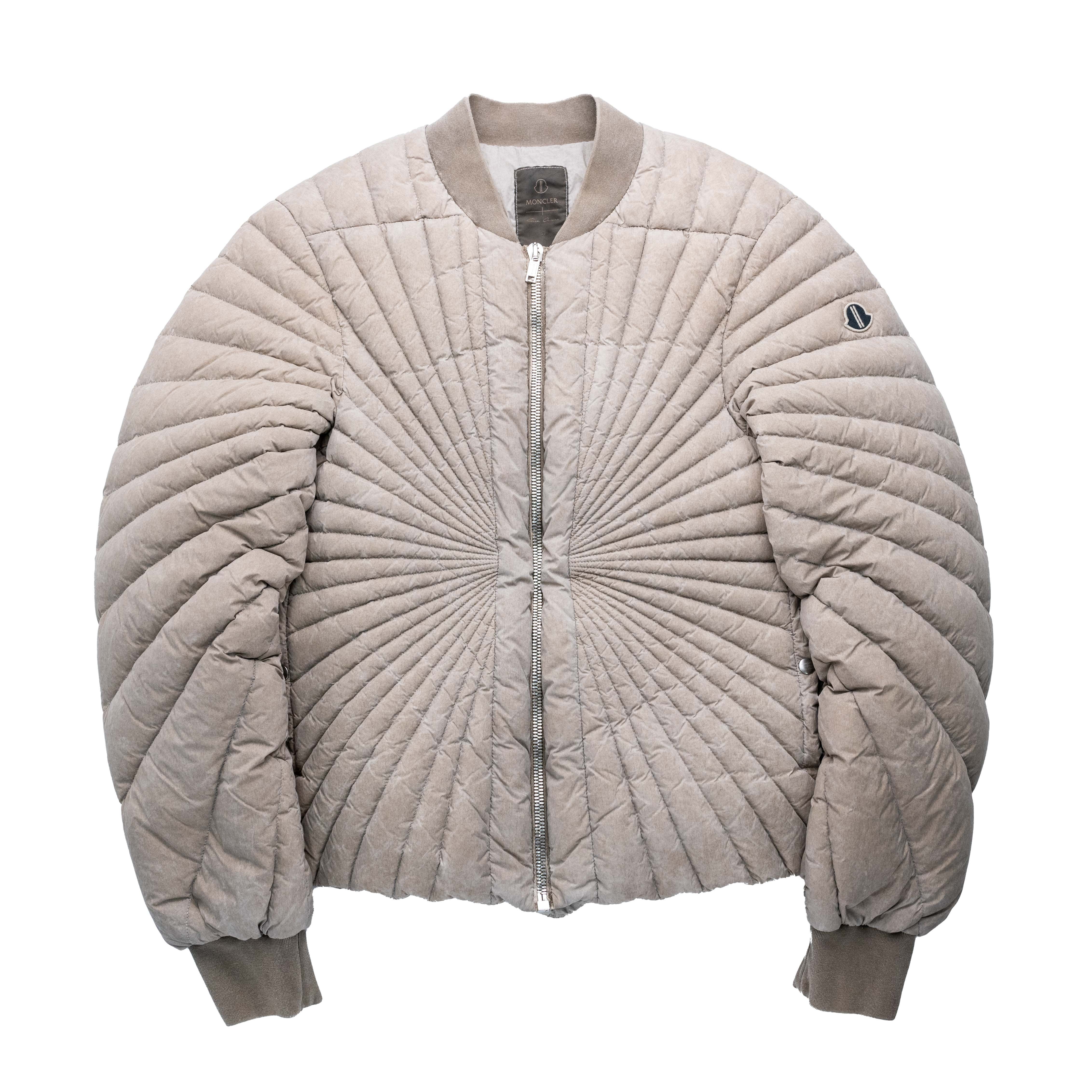Moncler x Rick Owens Radiance 羽絨飛行外套 沙色