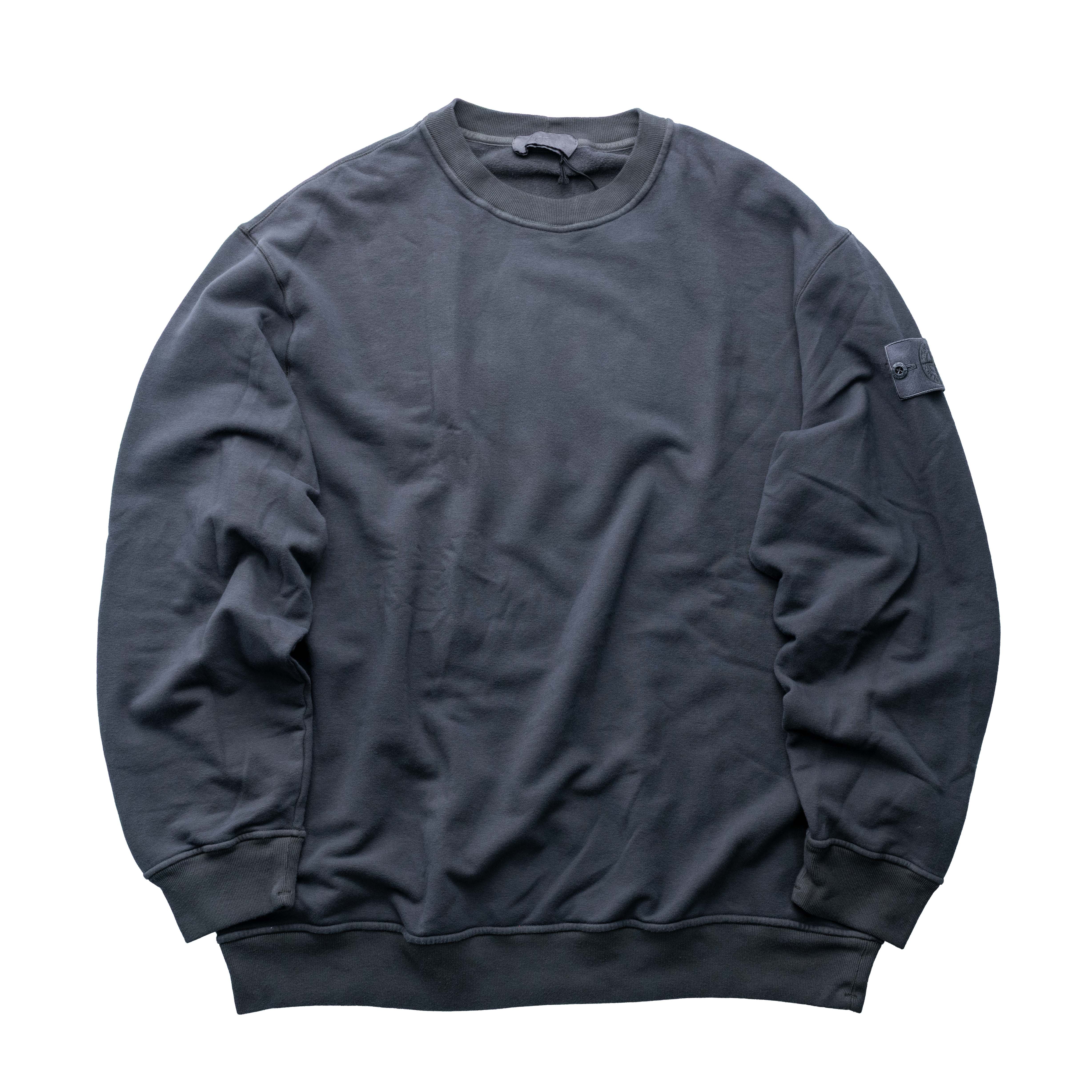 Stone Island Ghost 幽靈刷絨薄衛衣 水泥灰