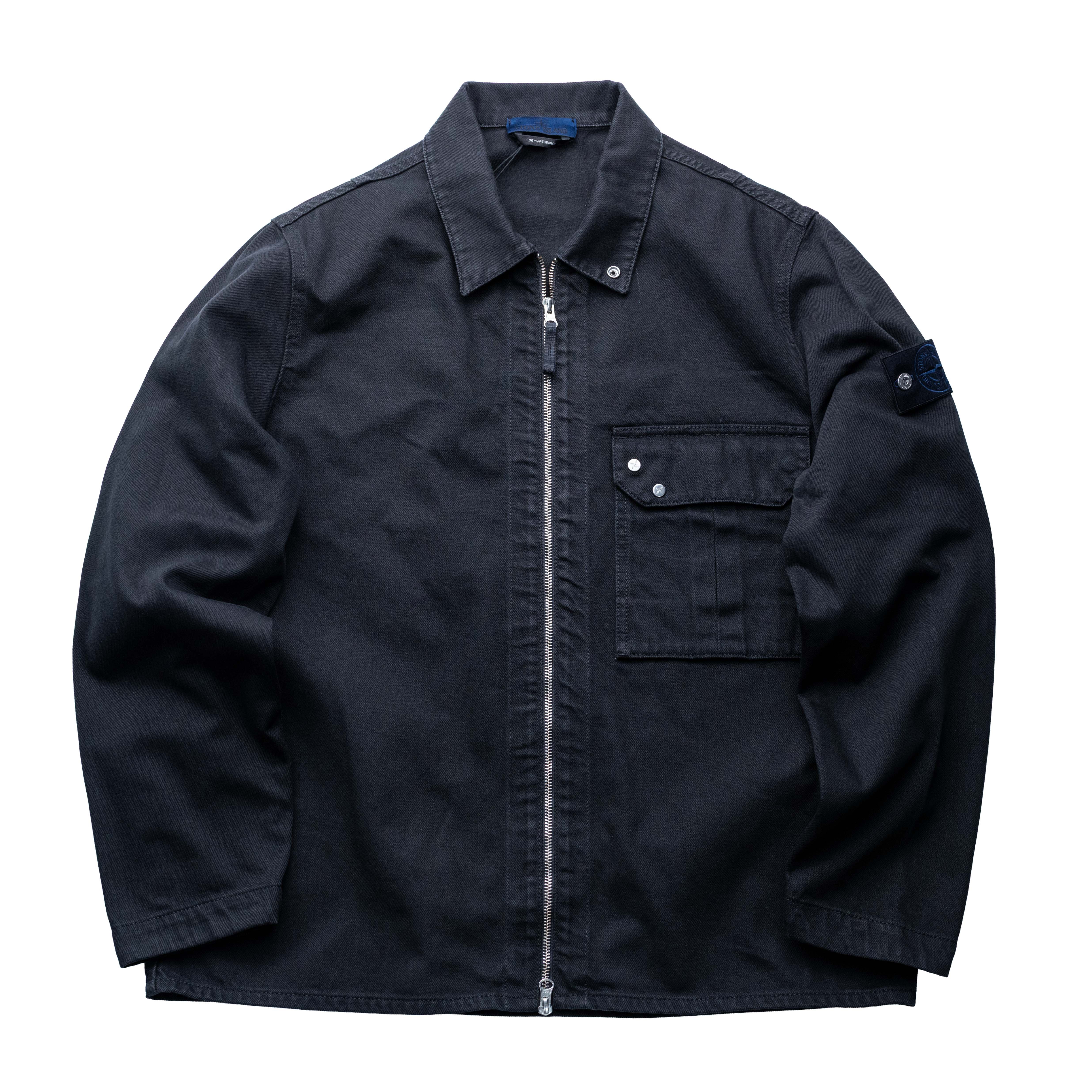 Stone Island 丹寧襯衫 黑