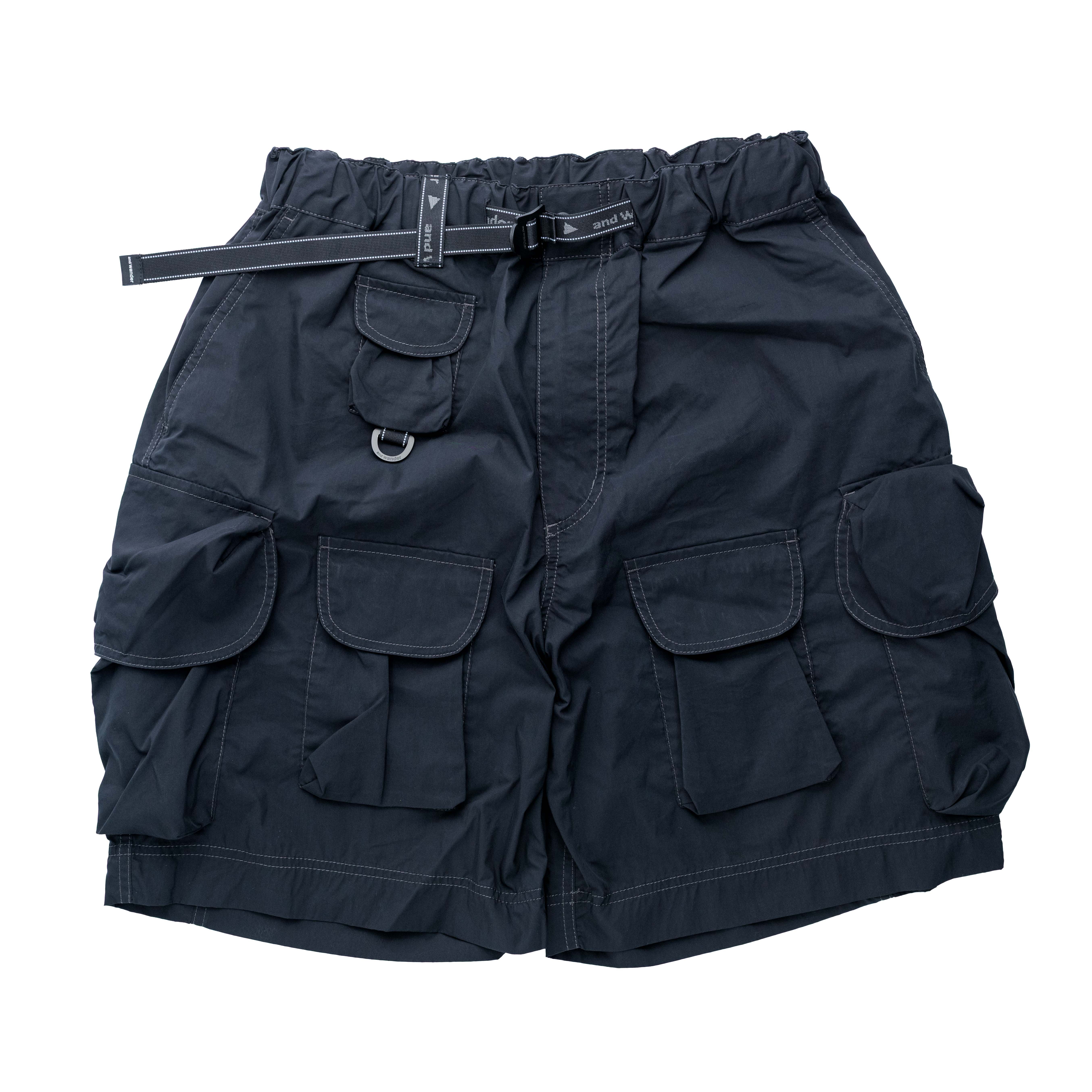 And Wander 戰術口袋短褲 黑
