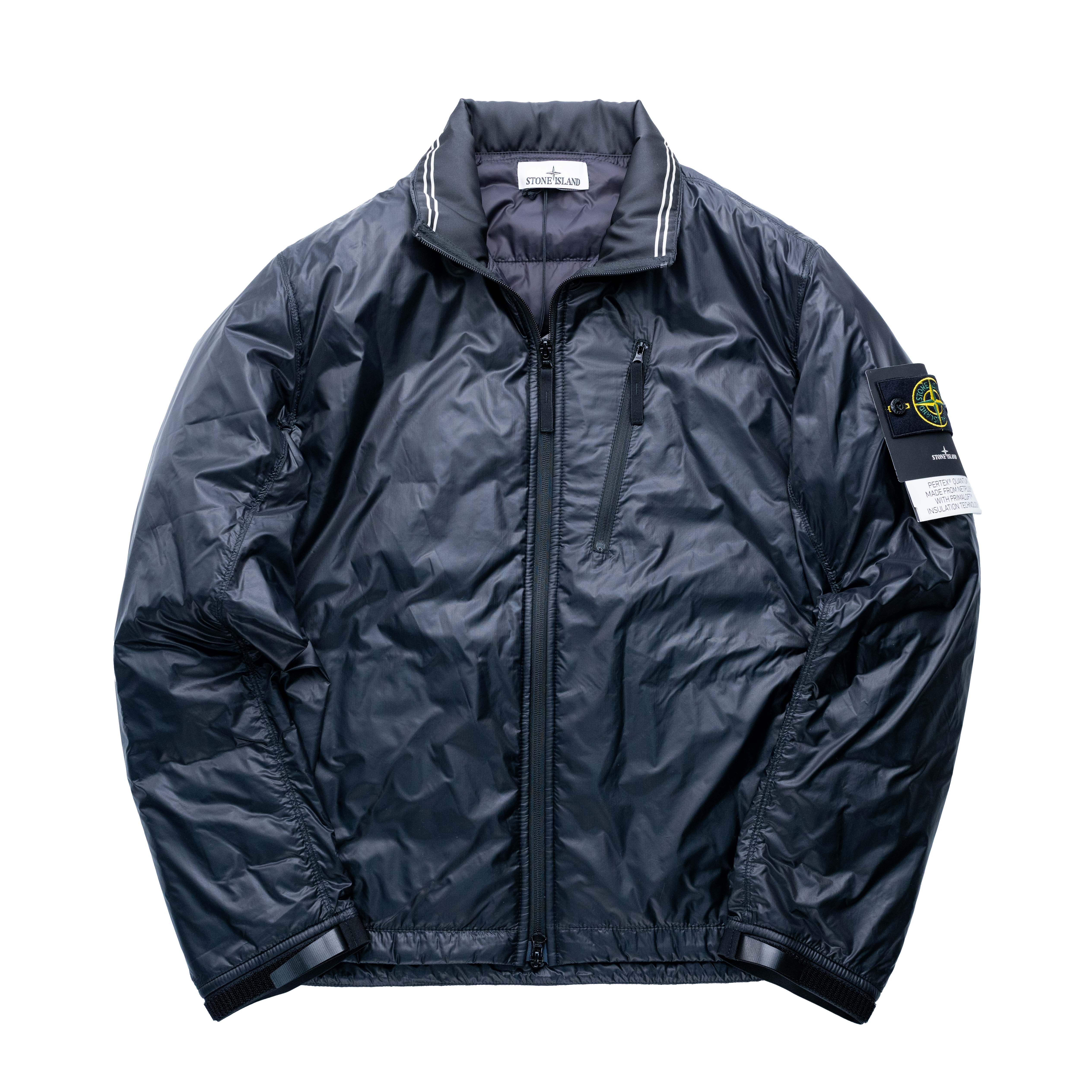 Stone Island PERTEX® QUANTUM MADE FROM NETPLUS® WITH PRIMALOFT 無帽羽絨外套 黑色