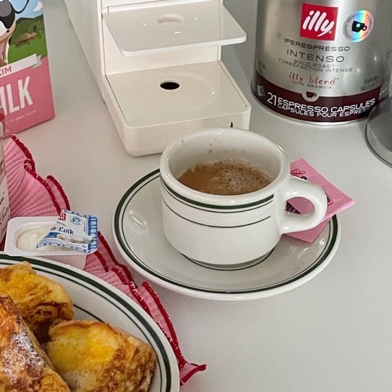 Tuxton Green bay 咖啡杯碟組