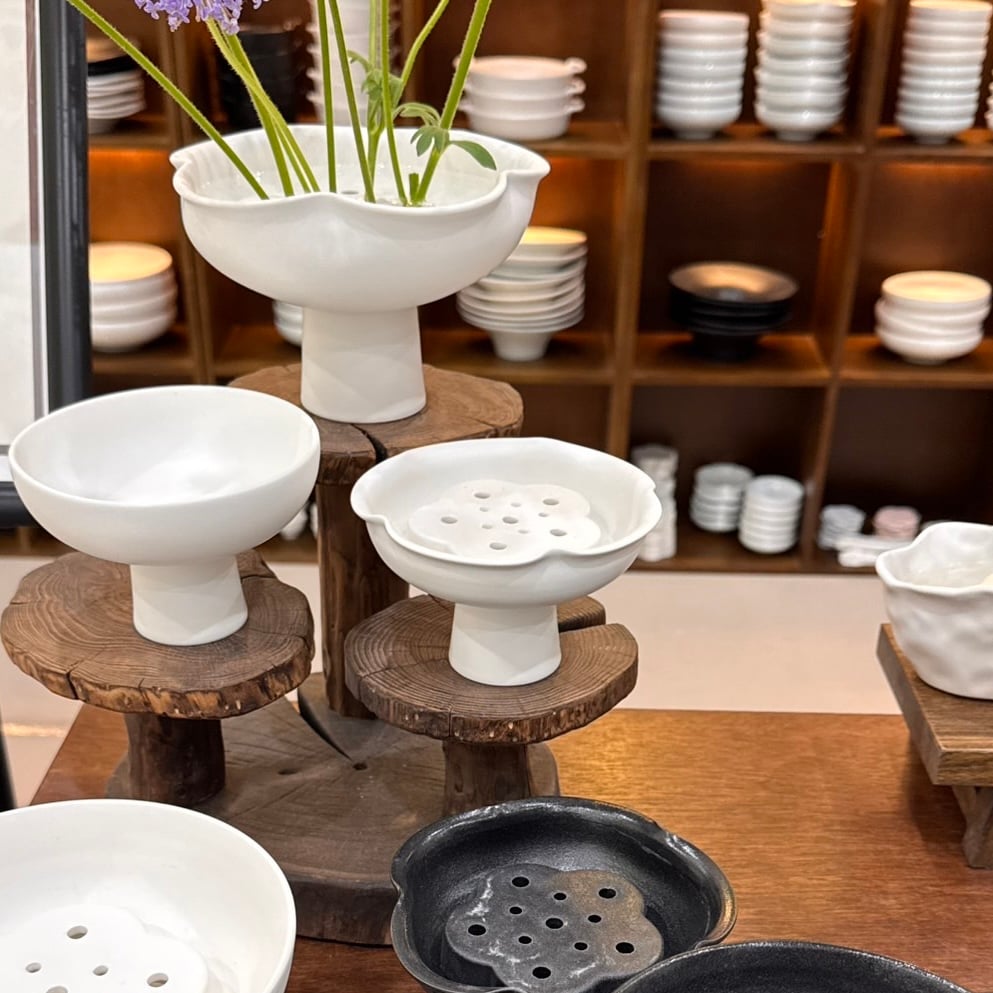 Korea 白色花花小盆栽