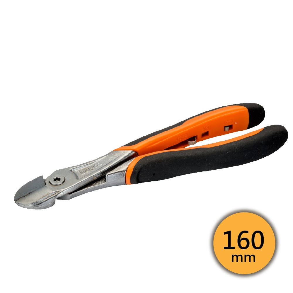 【瑞典魚牌BAHCO】強力電子斜口鉗|鍍鉻ERGO™握把 160mm