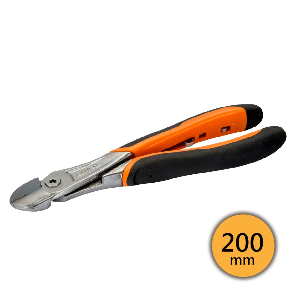 【瑞典魚牌BAHCO】強力電子斜口鉗|鍍鉻ERGO™握把 200mm