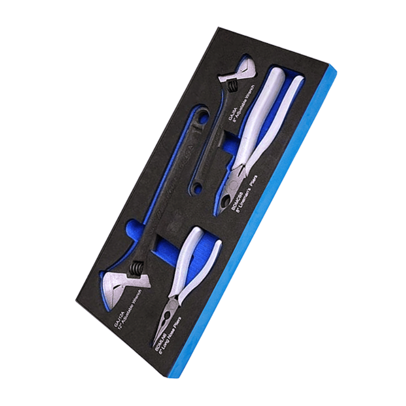 【藍點Blue-Point】活動扳手及鉗子組4件