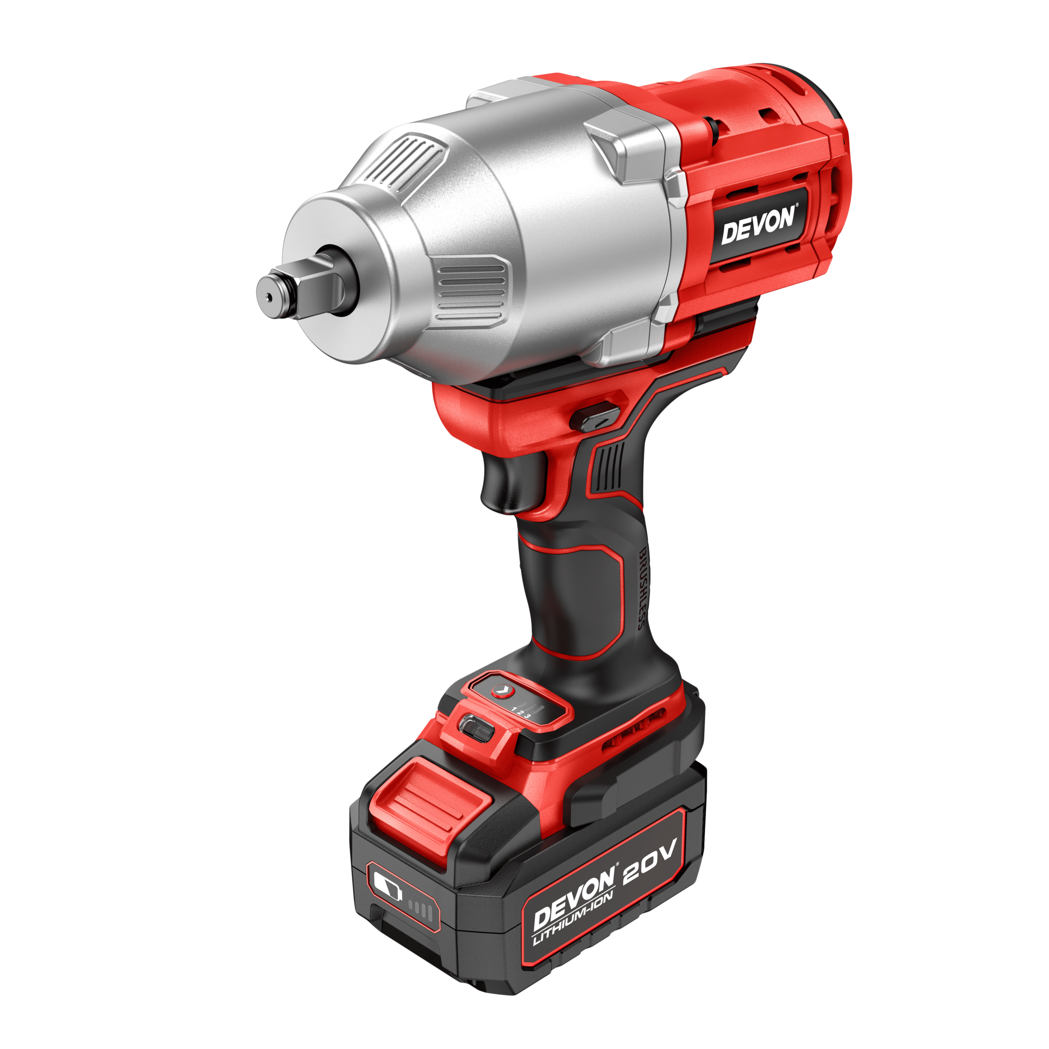 【大有DEVON】20V充電無刷電動扳手|5761