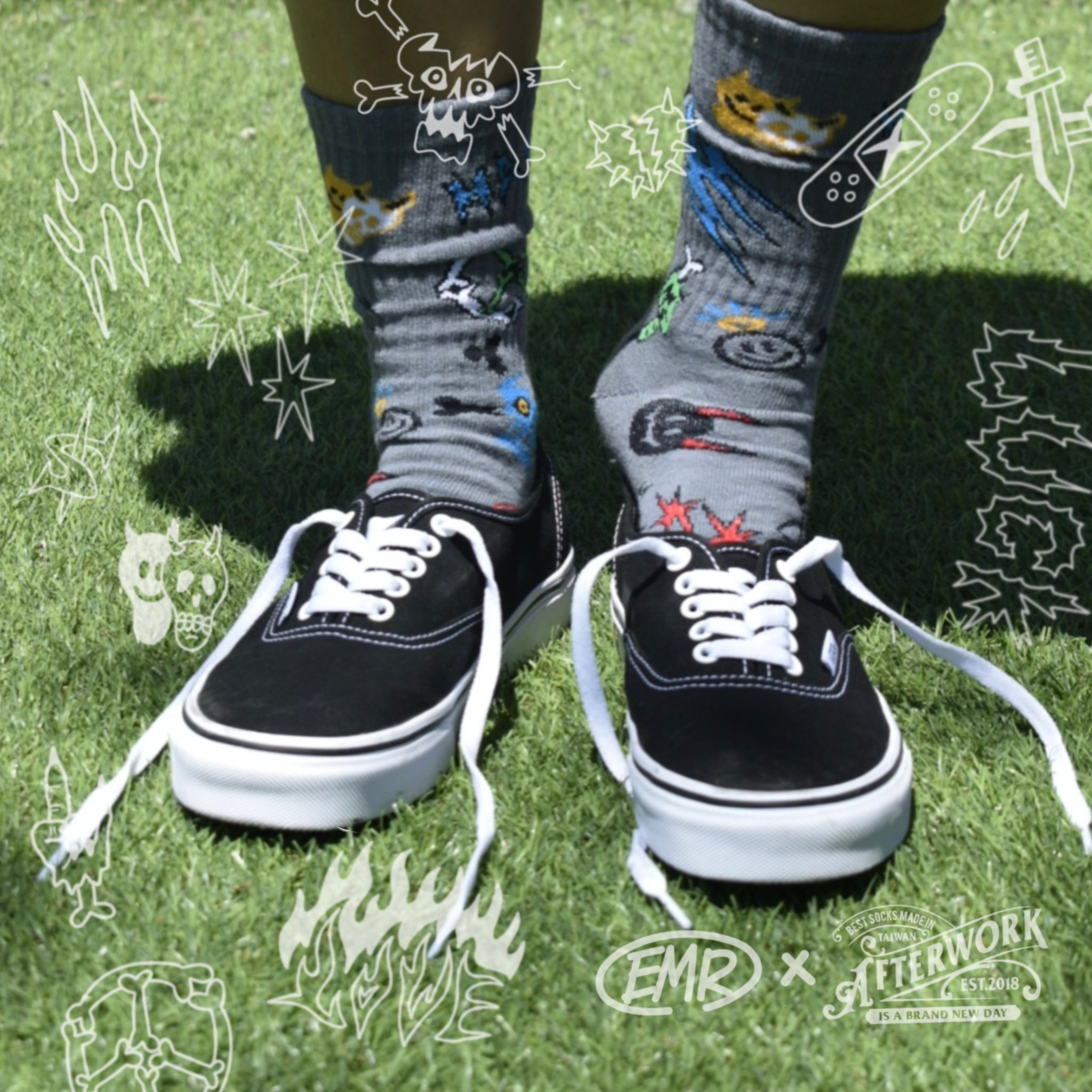 EMR x AFTERWORK - HAPPY FEET Socks (1 Pair)