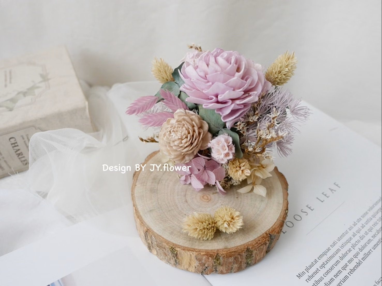 乾燥花名片座【舞光】