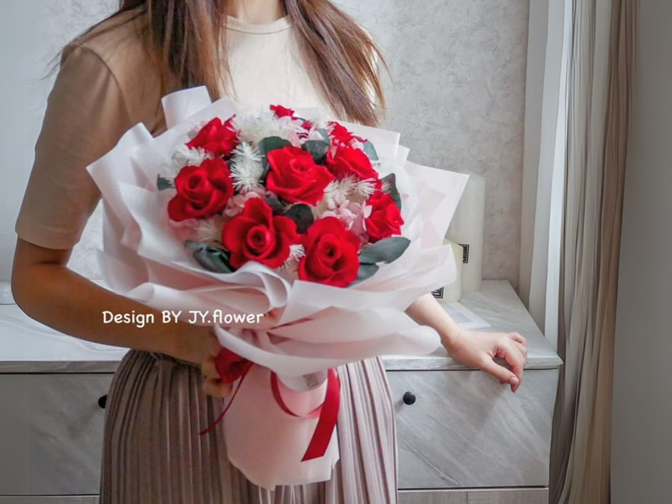 中大型永生玫瑰花束【相愛長久】