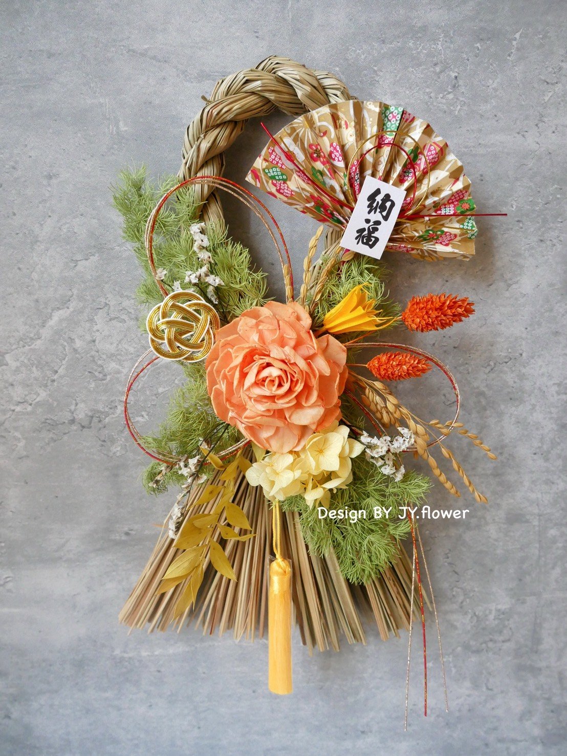 【長型祈福注連繩】福臨圈/新年禮物/日式春聯