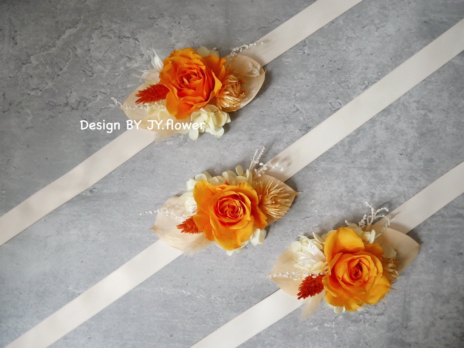 永生玫瑰手腕花【甜橙】