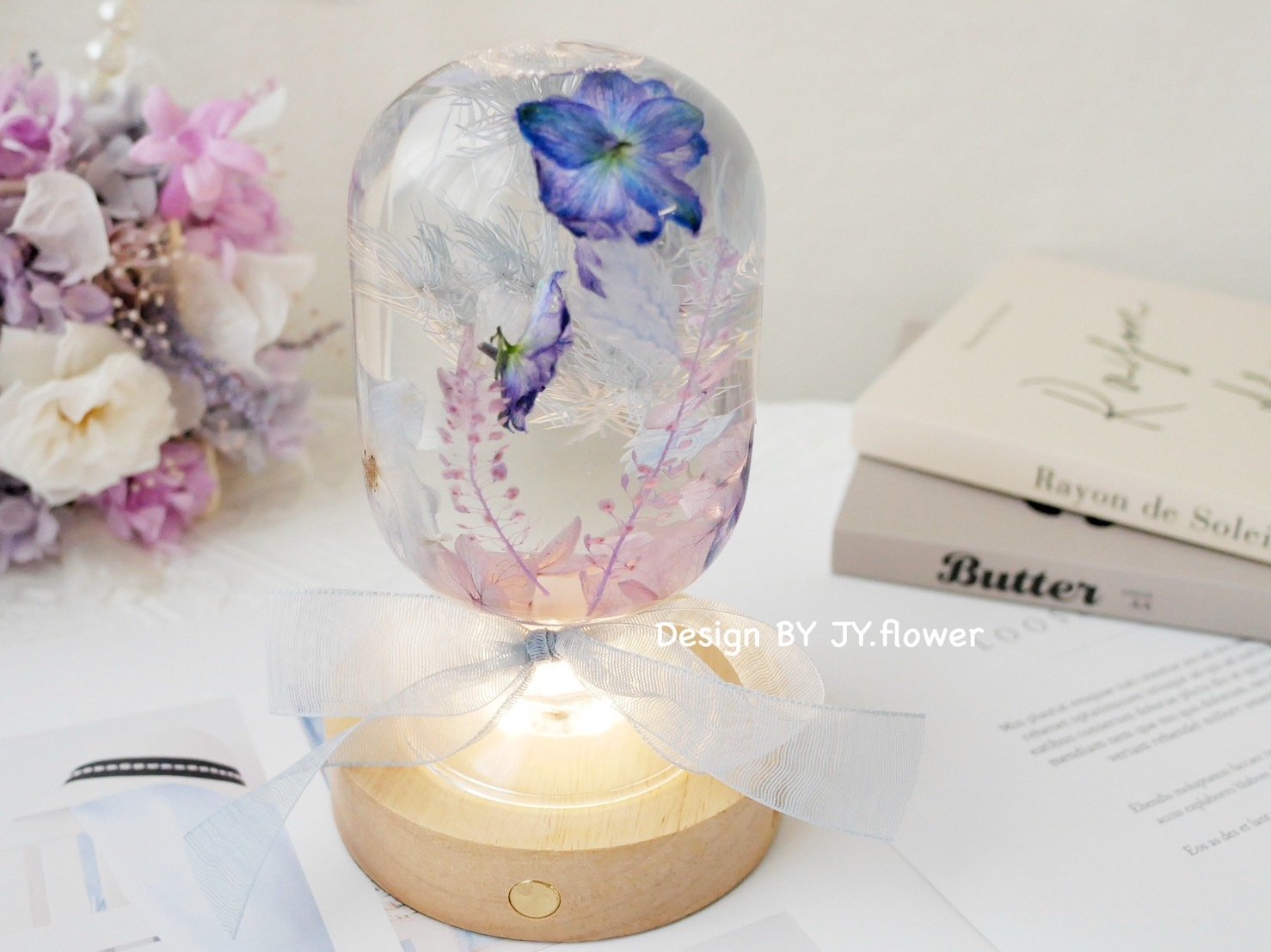 【浮游花小夜燈】單品課程