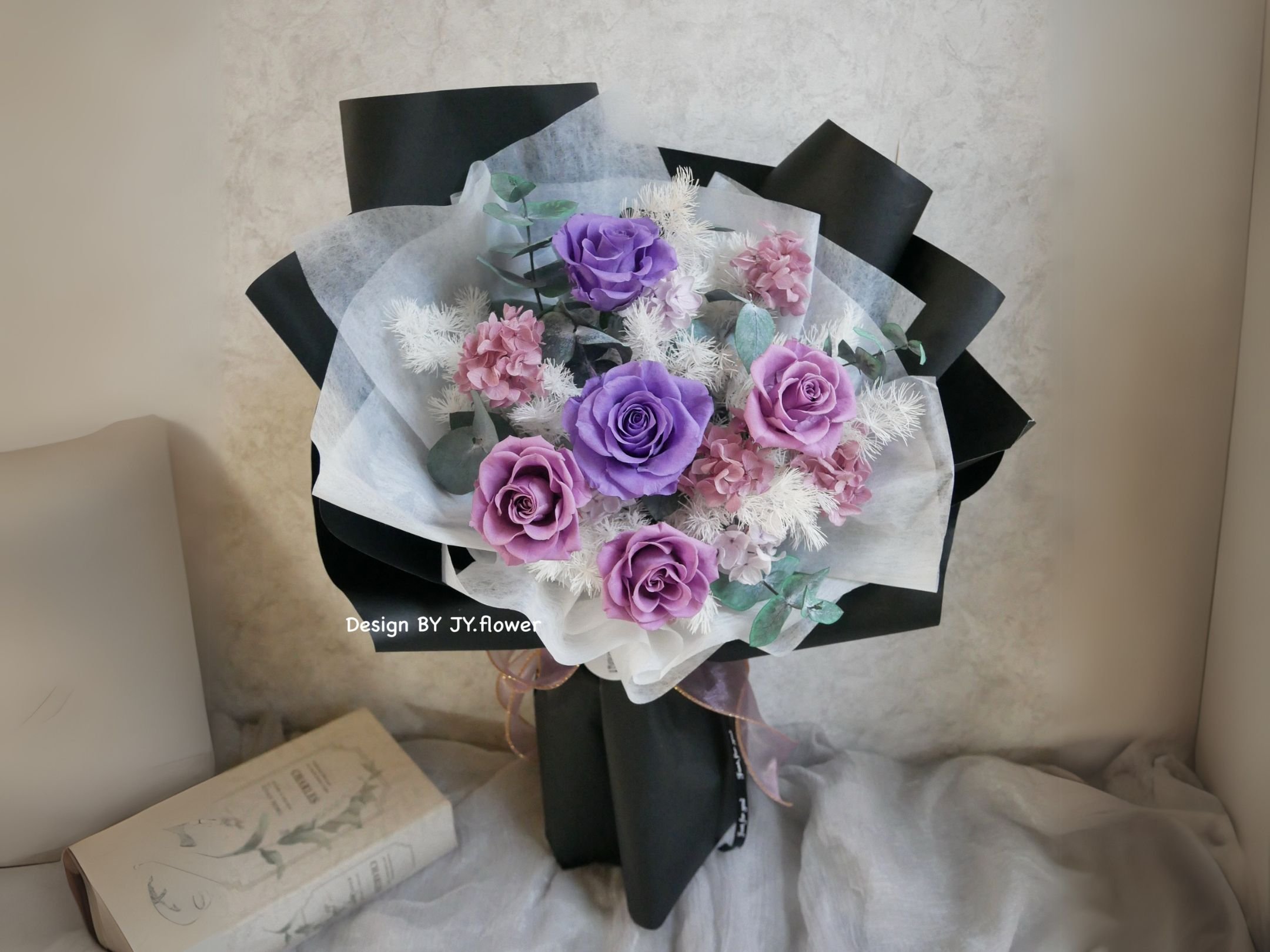 中大型永生玫瑰花束【永恆的愛】