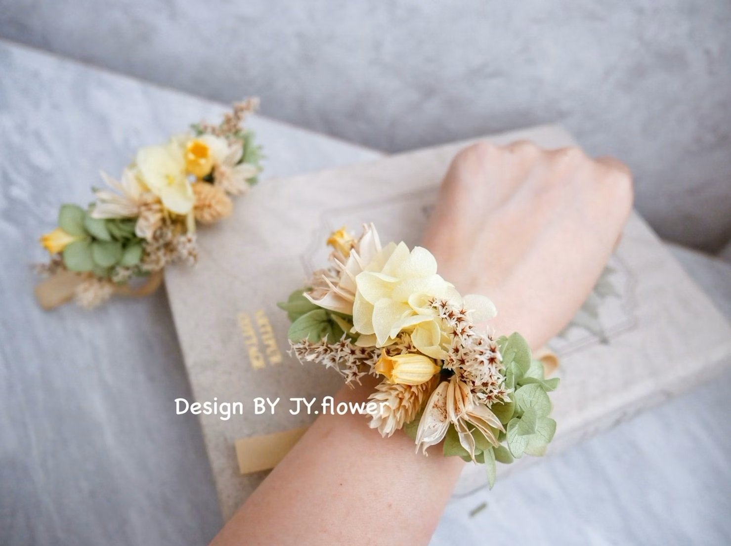 小花款永生乾燥手腕花【初夏】