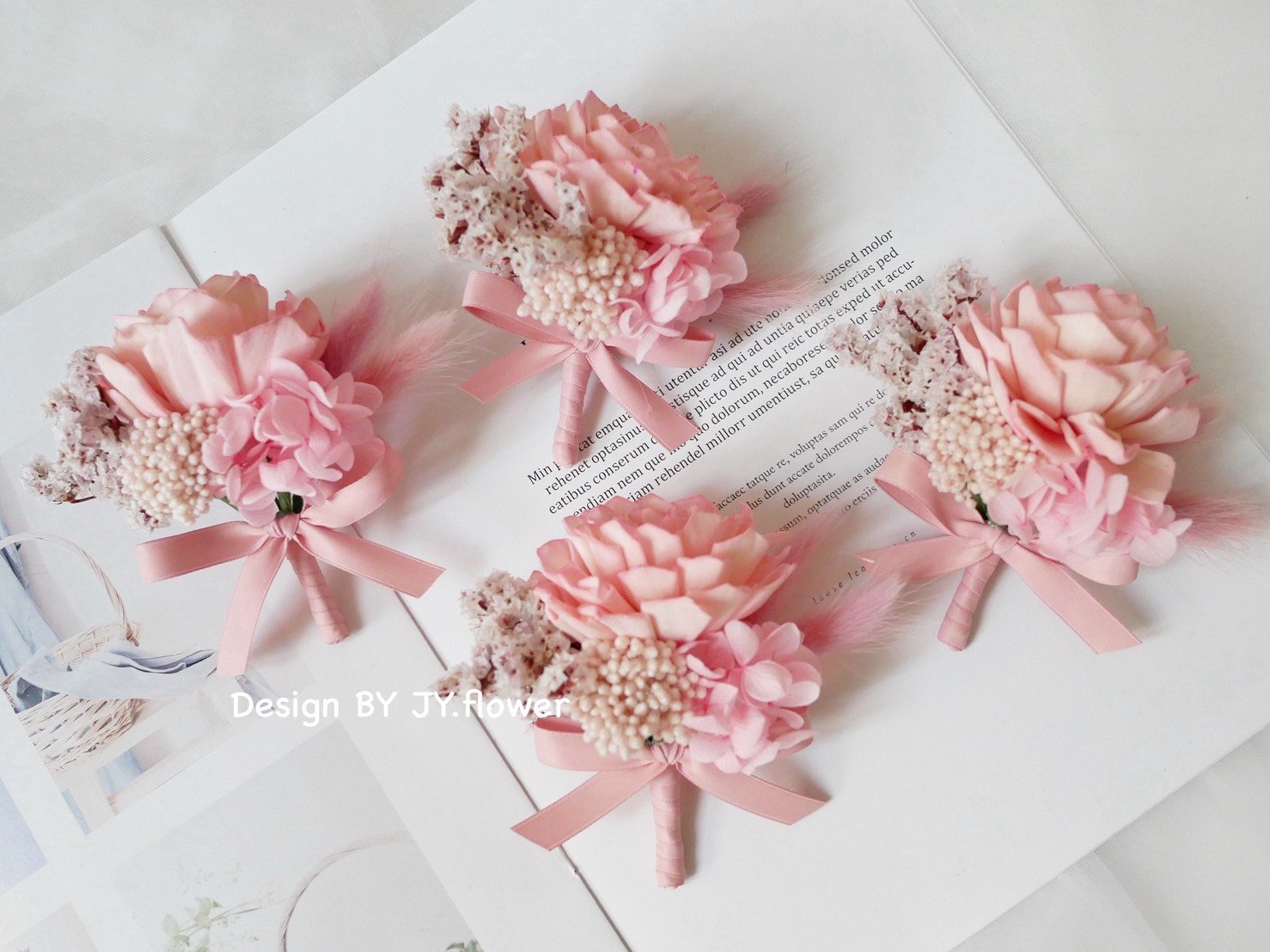 索拉乾燥花胸花【美好時光】