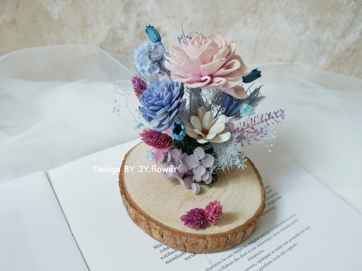 乾燥花名片座【迷霧】