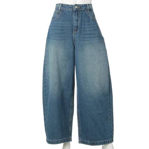 日本設計師款 寬版牛仔褲