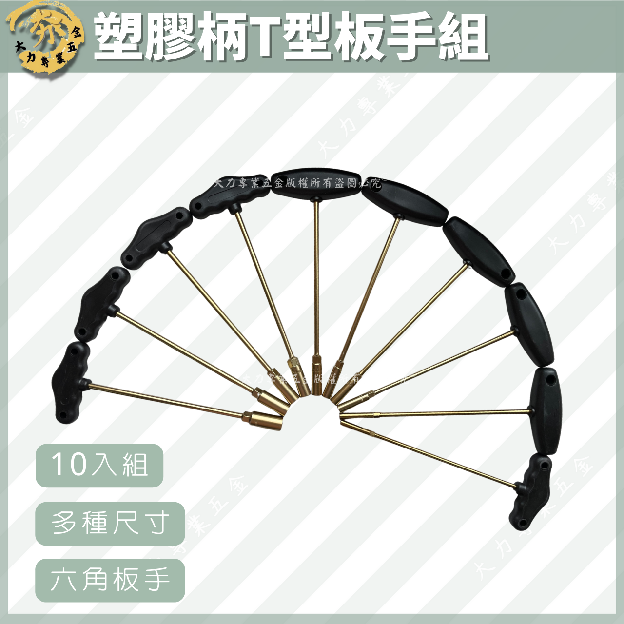 塑膠柄T型板手組