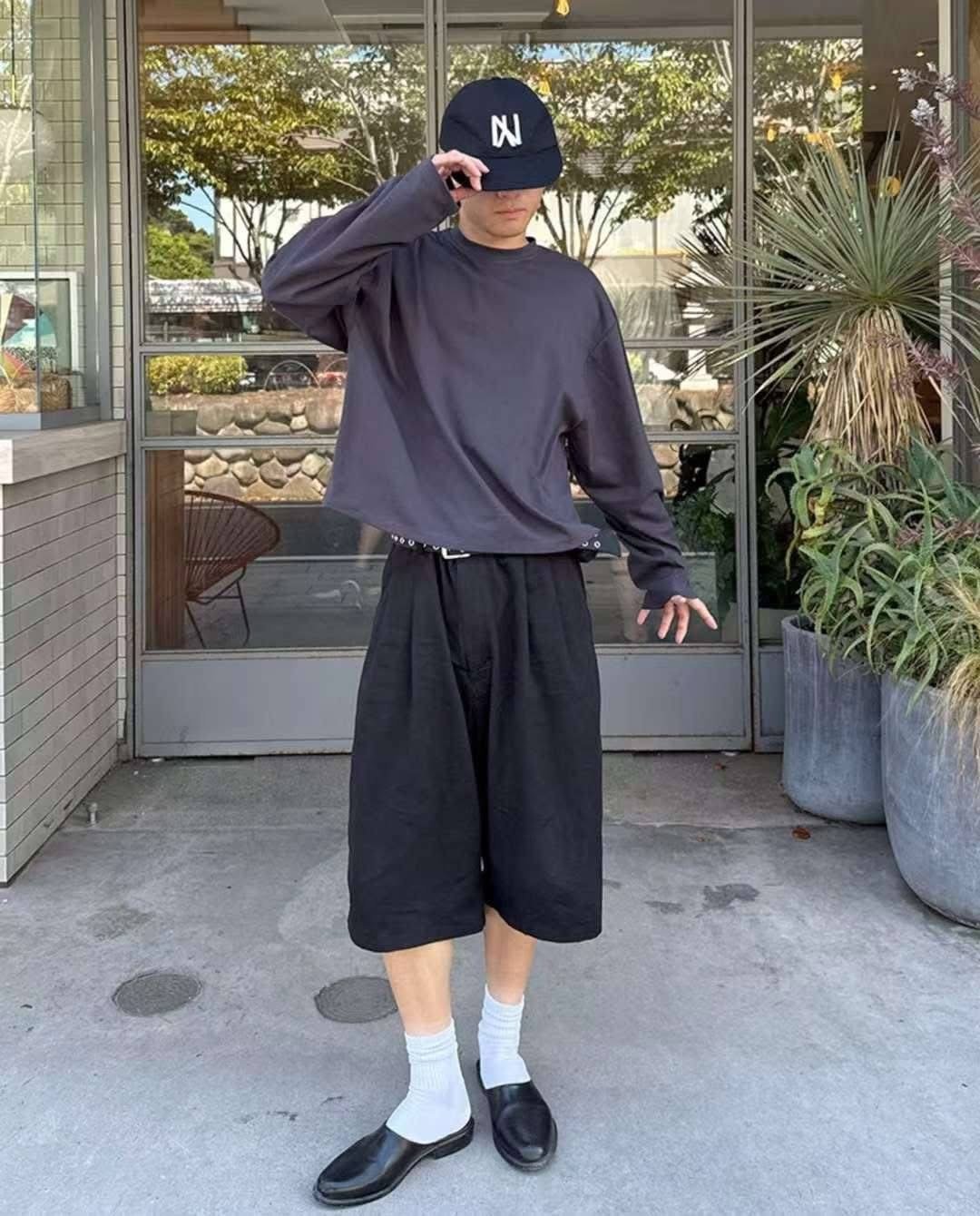 【🇰🇷】短版boxy 素色打底長T