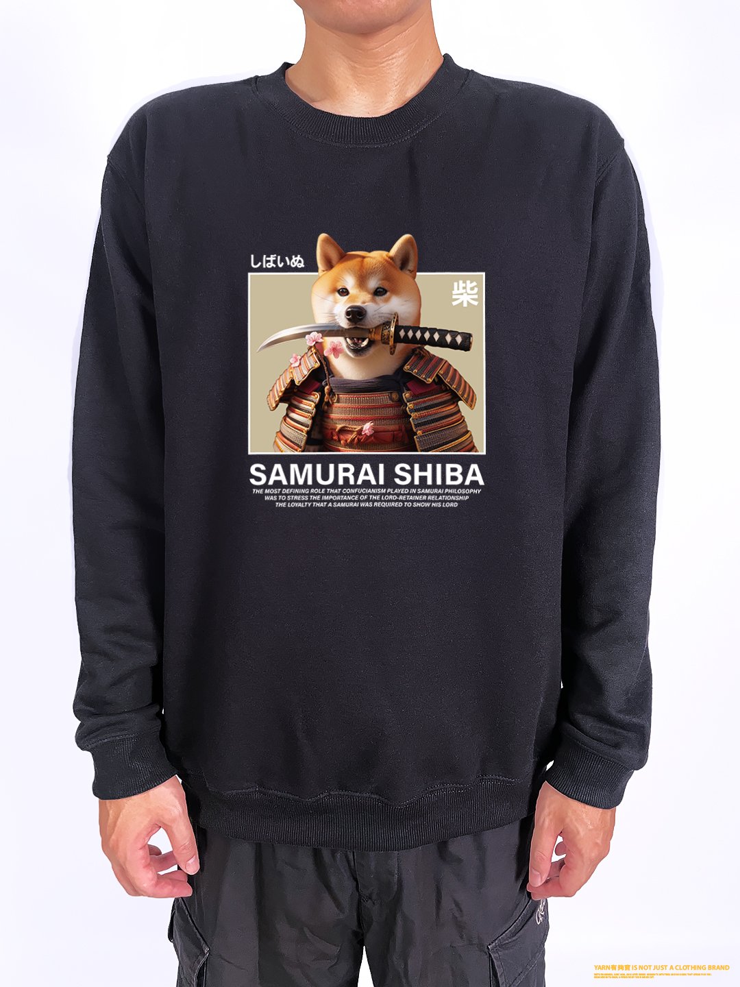 (大學T)柴犬武士 yarn有夠寶