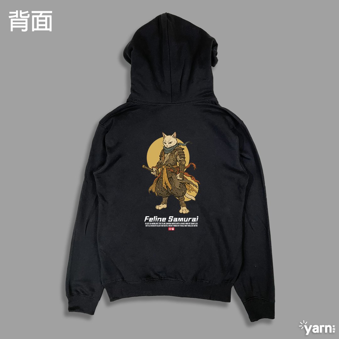 (連帽上衣)貓科武士 yarn有夠寶 (連帽上衣)貓科武士 yarn有夠寶