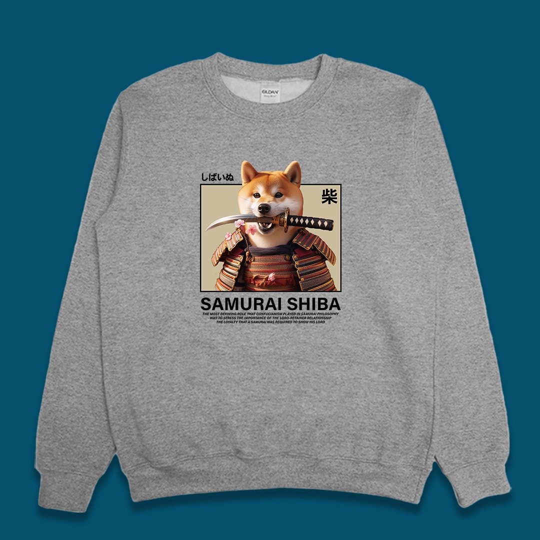 (大學T)柴犬武士 yarn有夠寶