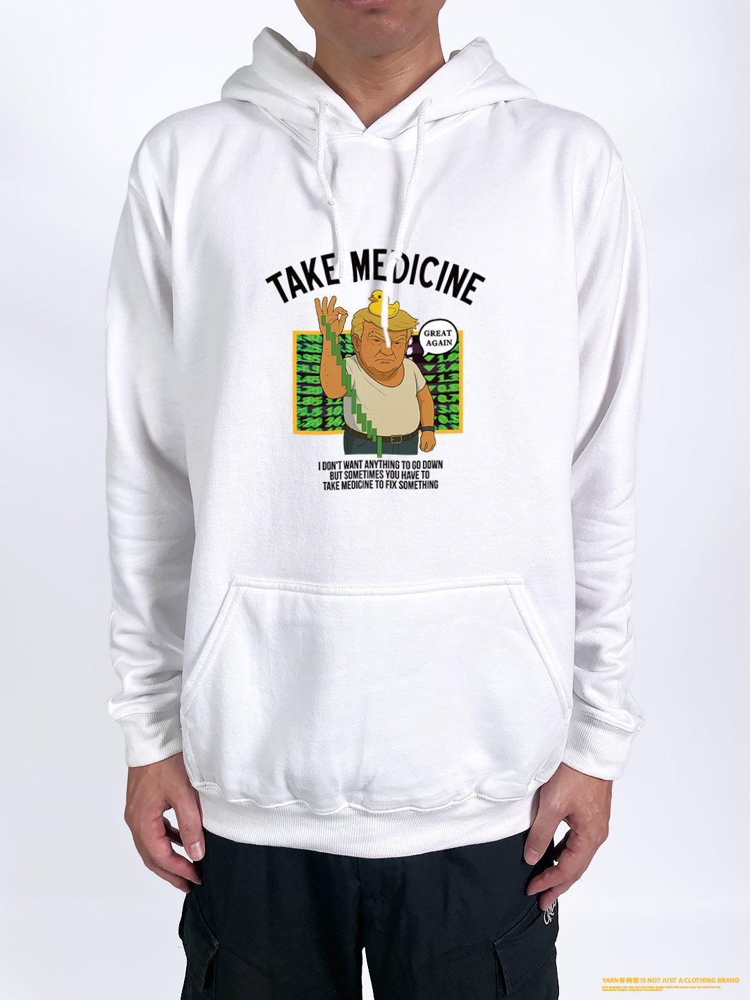 (連帽上衣)吃藥的貿易戰 yarn有夠寶