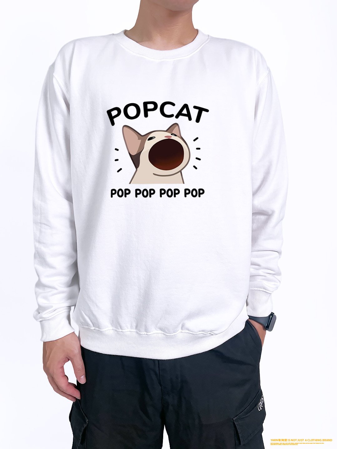 (大學T)POPCAT yarn有夠寶