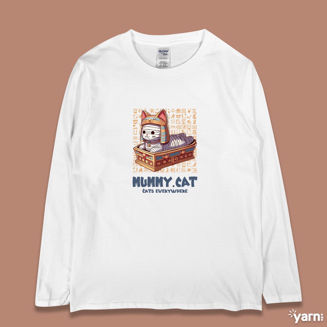(長T)貓木乃伊 yarn有夠寶