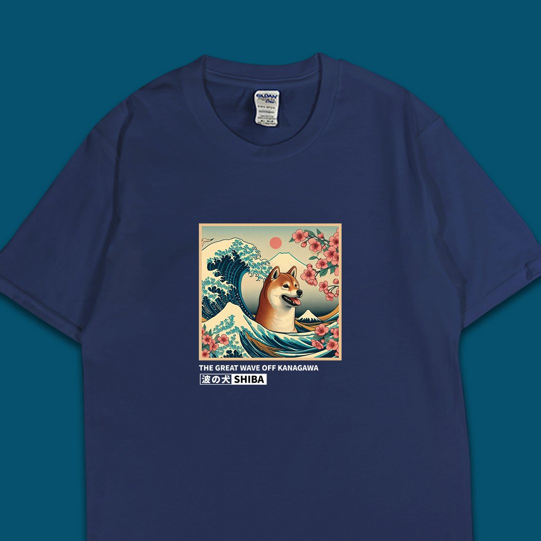 (短T)浮世繪柴犬 yarn有夠寶