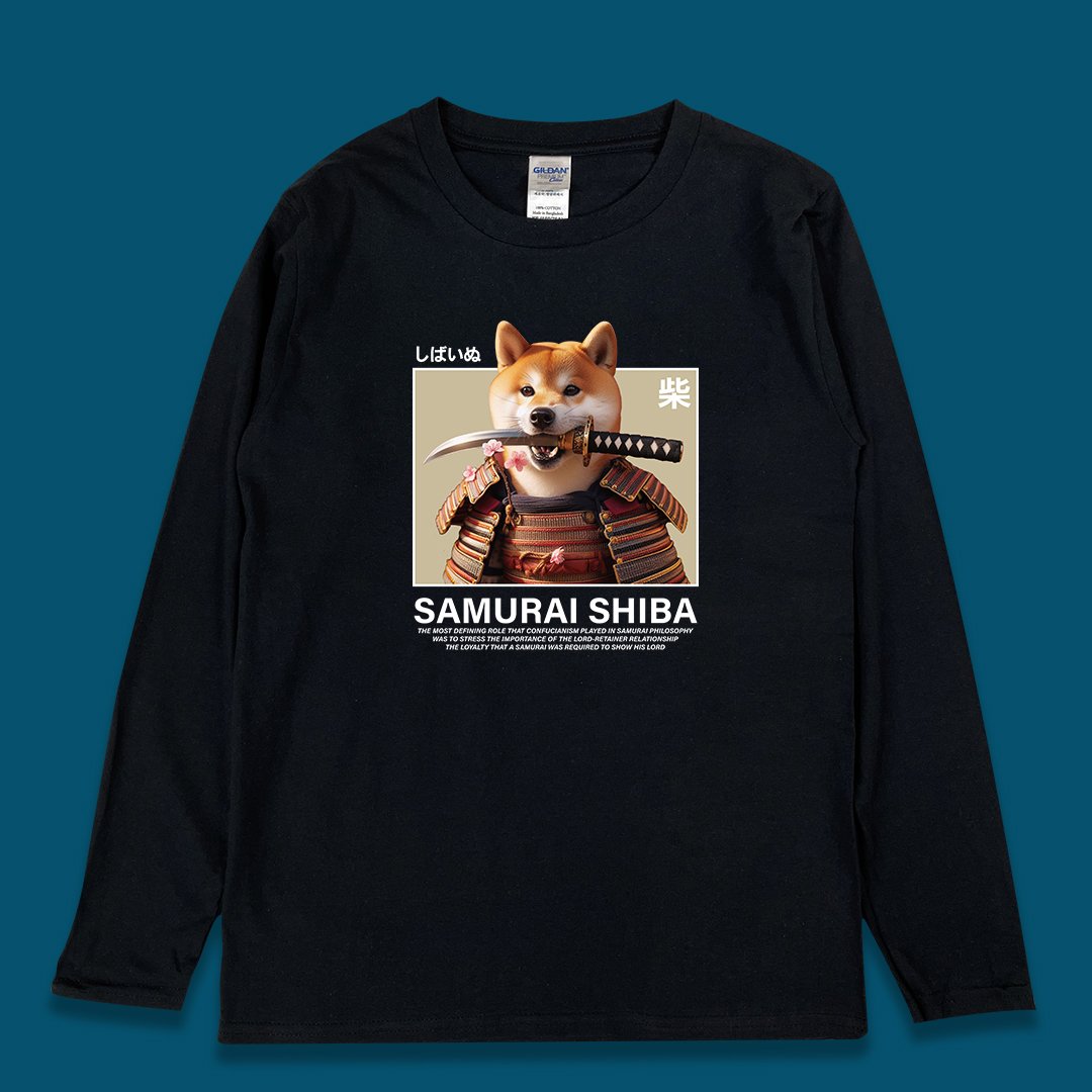 (長T)柴犬武士 yarn有夠寶 (長T)柴犬武士 yarn有夠寶