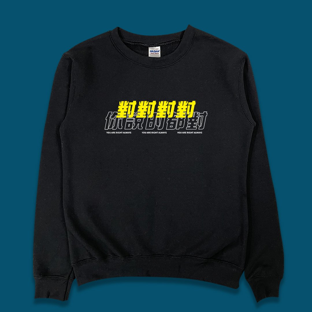 (大學T)對對對 你說的都對 yarn有夠寶