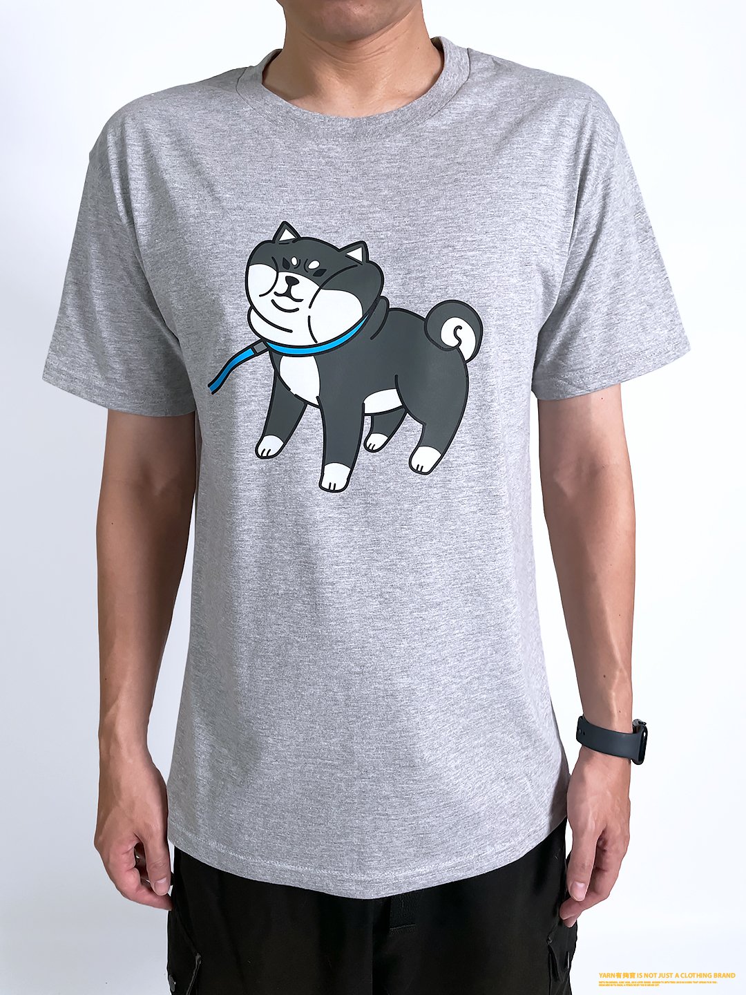 (短T)柴不走 yarn有夠寶(黑柴款)