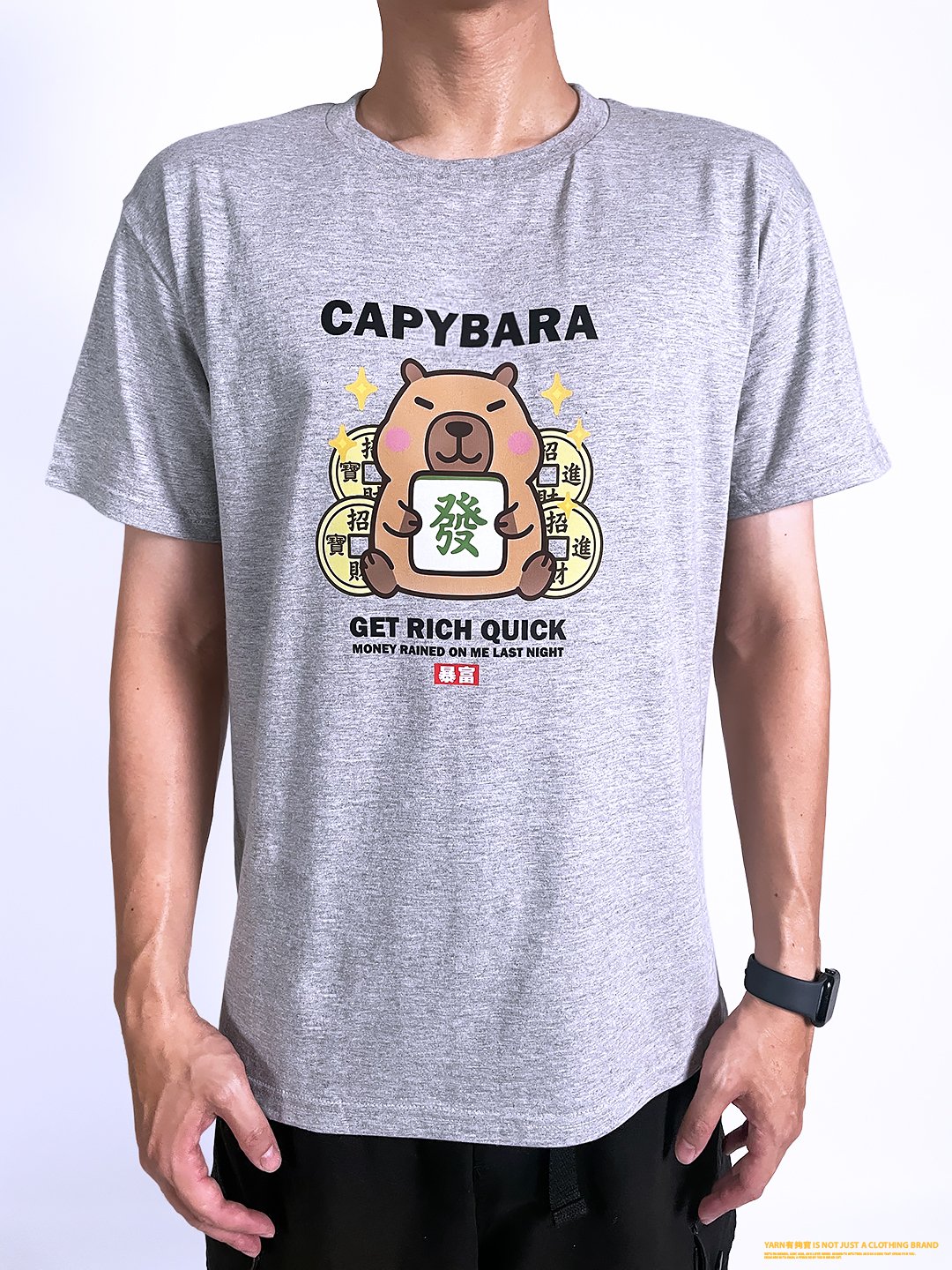 (短T)卡皮巴拉暴富 yarn有夠寶