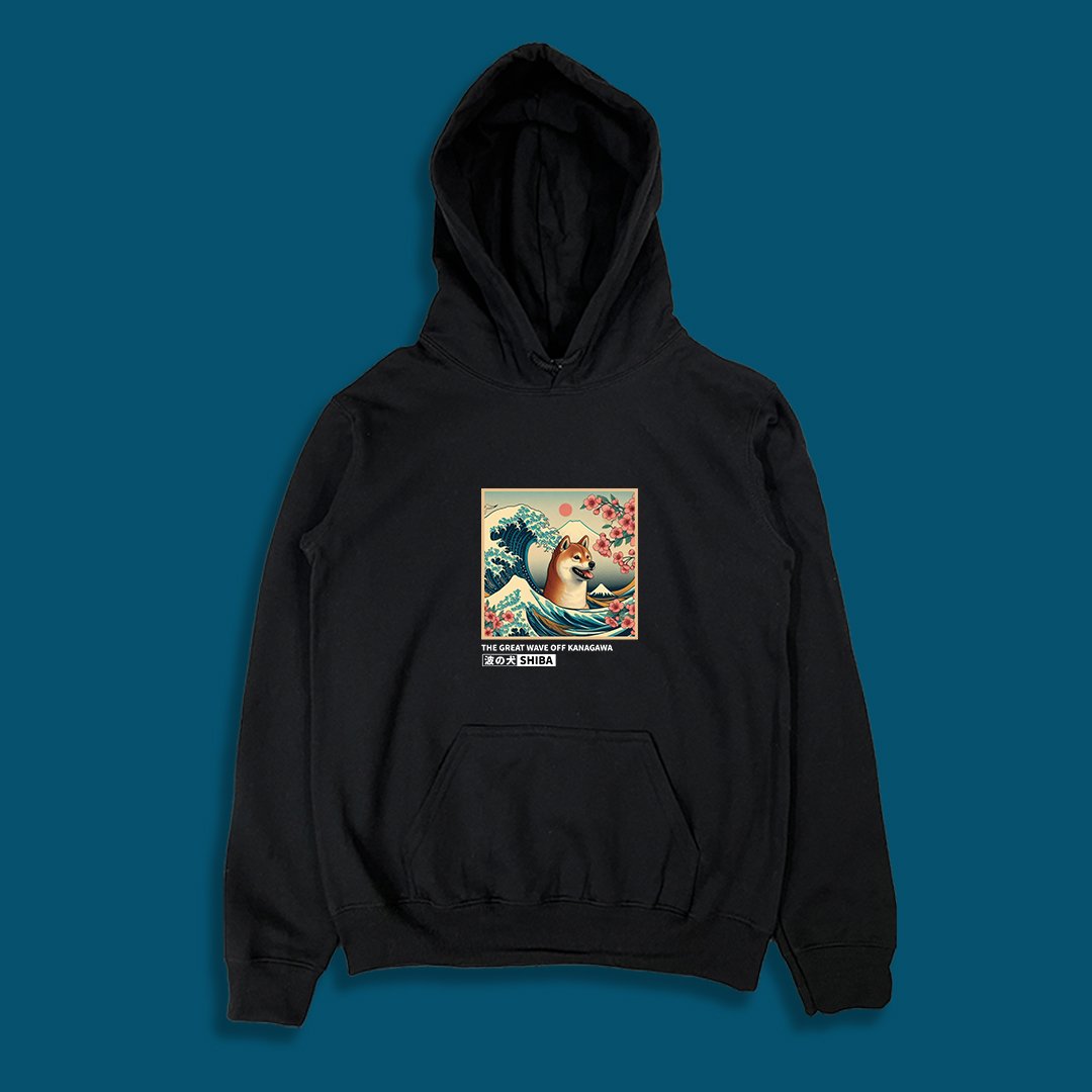 (連帽上衣)浮世繪柴犬 yarn有夠寶