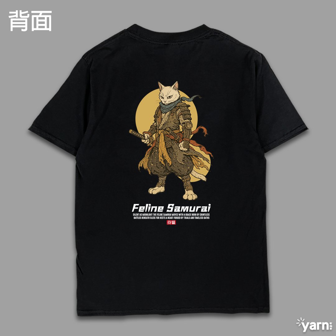 (短T)貓科武士 yarn有夠寶