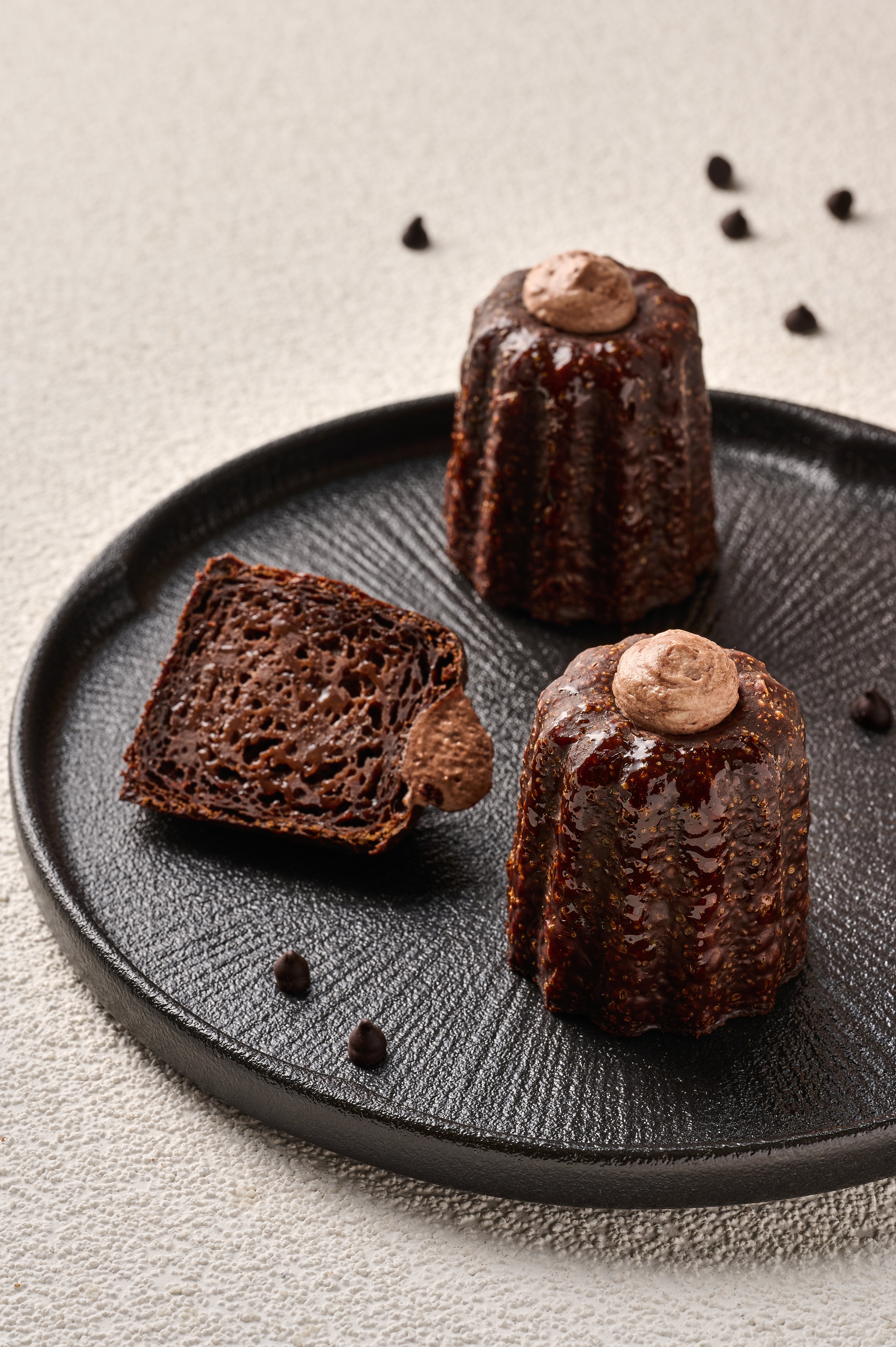 【初心】巧克力三重奏可麗露-減糖版1入【裸裝】