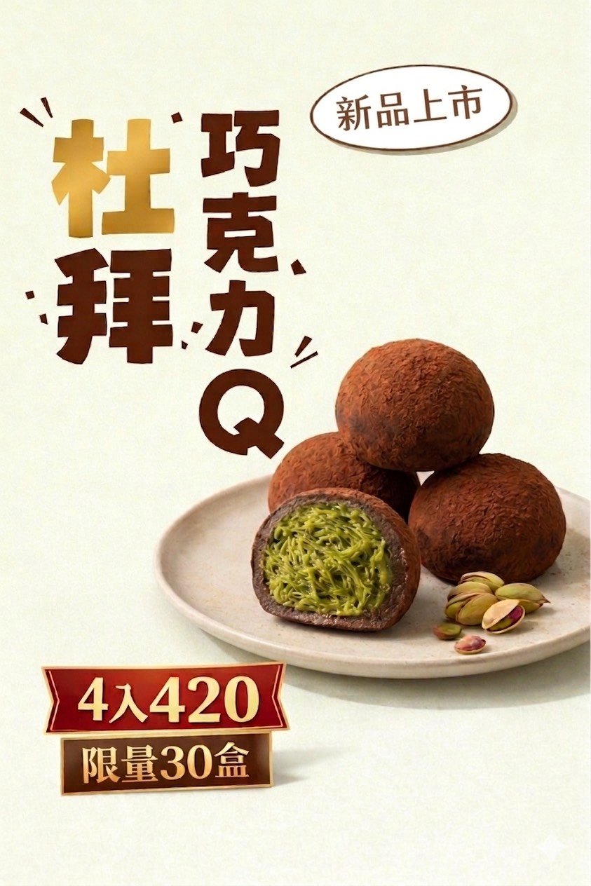 【初心】杜拜巧克力QQ餅