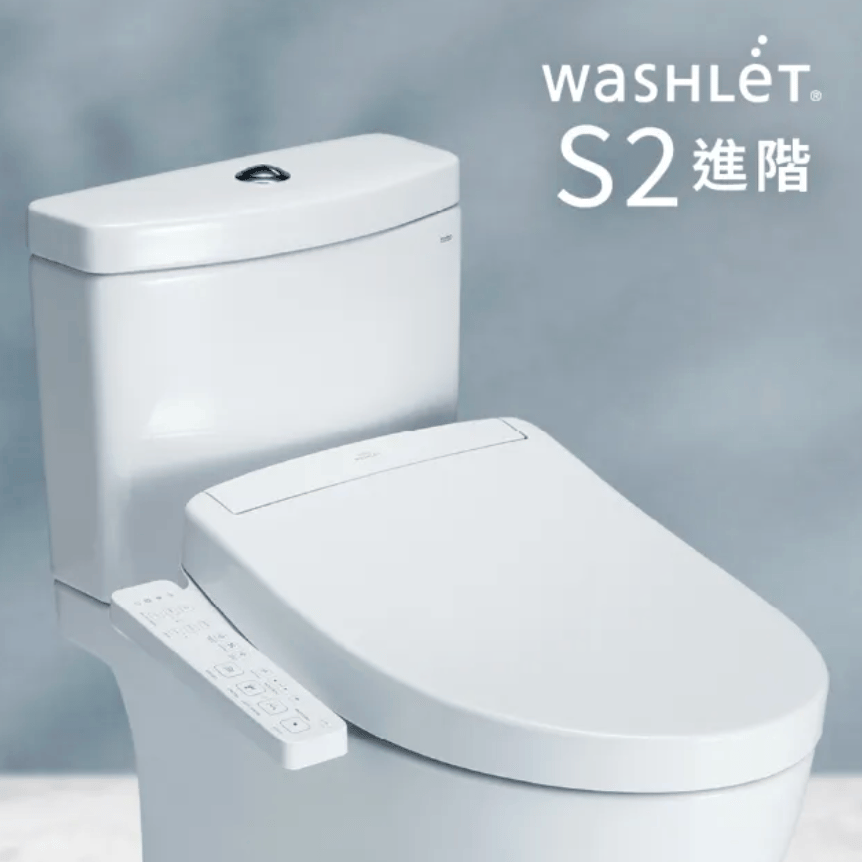 TOTOS2 進階款 除菌溫水洗淨便座 TCF33461GTW(電解除菌水/強力除臭/暖風烘乾/WASHLET/免治馬桶座)