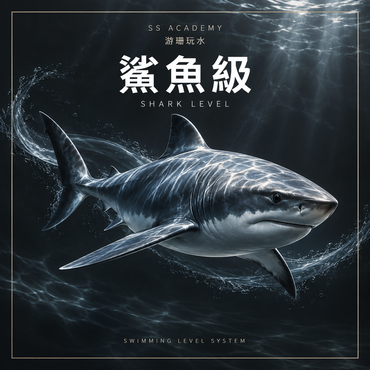 鯊魚級 Shark｜長距離游進、水中自救與進階安全｜SS Academy 游珊玩水