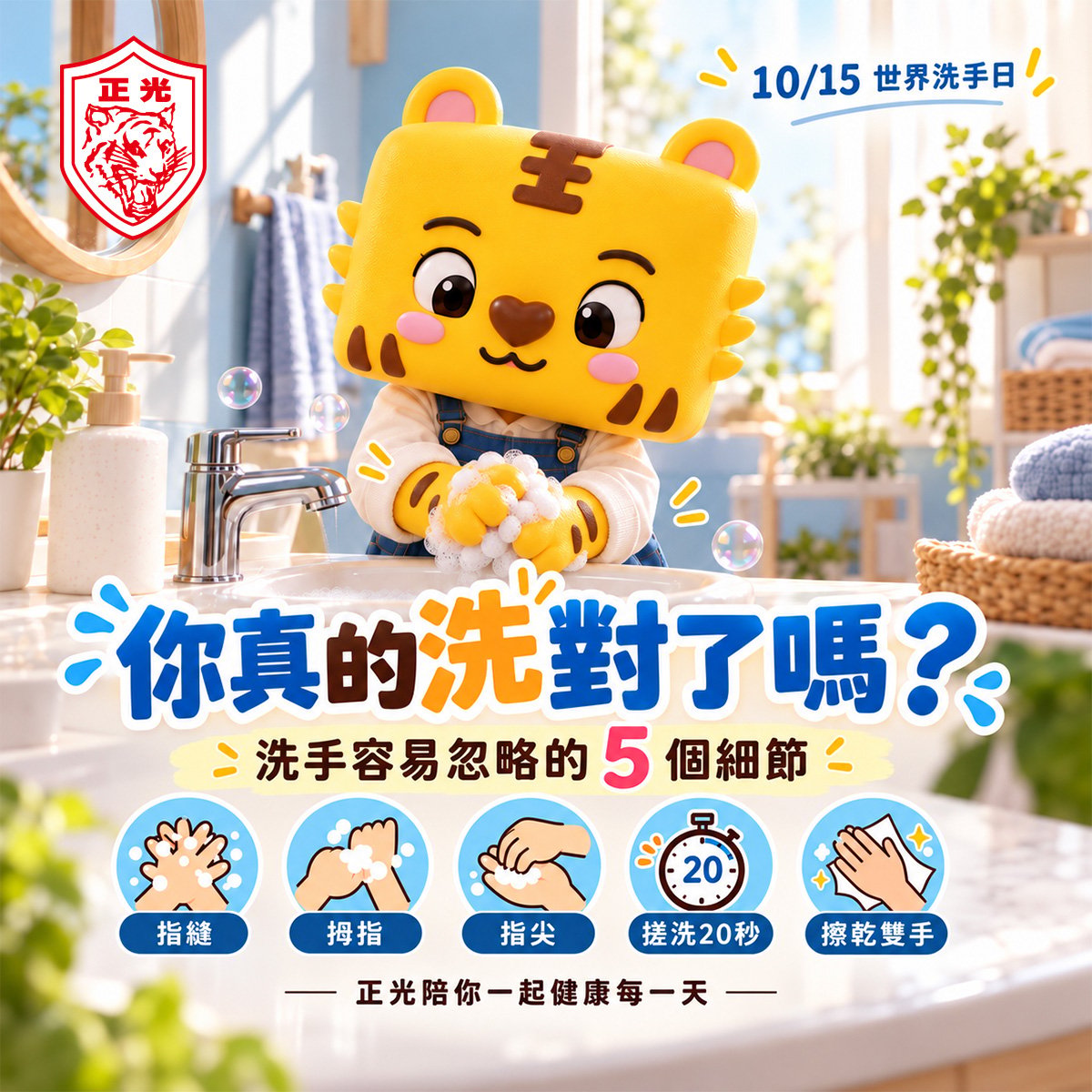 世界洗手日｜手，你真的洗對了嗎？