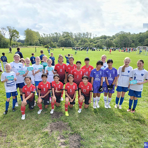 正光贊助黎明小木蘭足球隊， 全力角逐丹麥約靈—達納盃足球賽