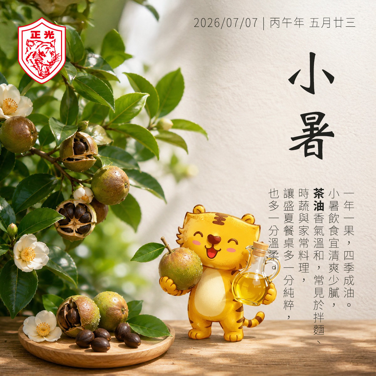 小暑：以一滴茶油，收藏山林四季的溫柔