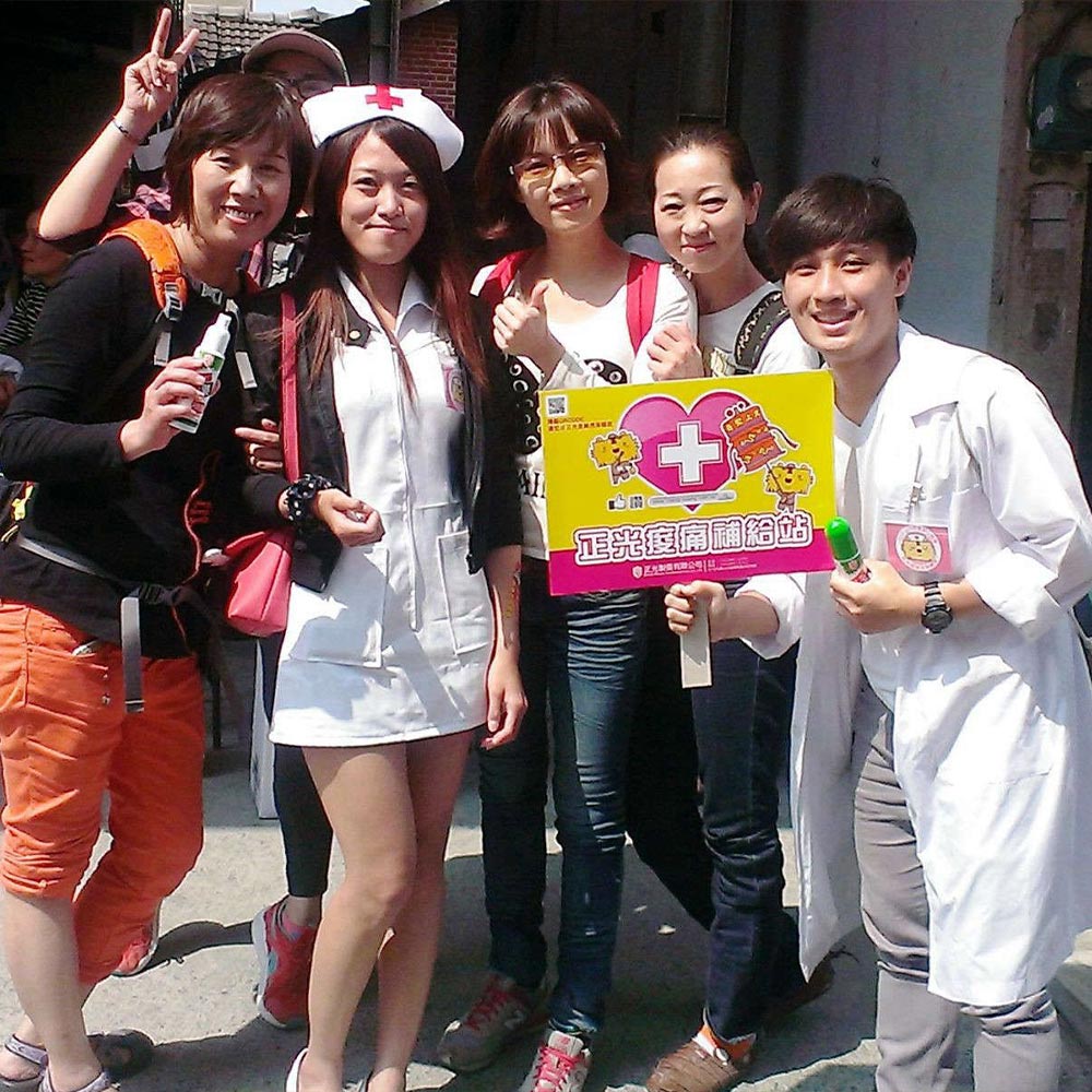 護士妹迎香客　痠痛服務受好評