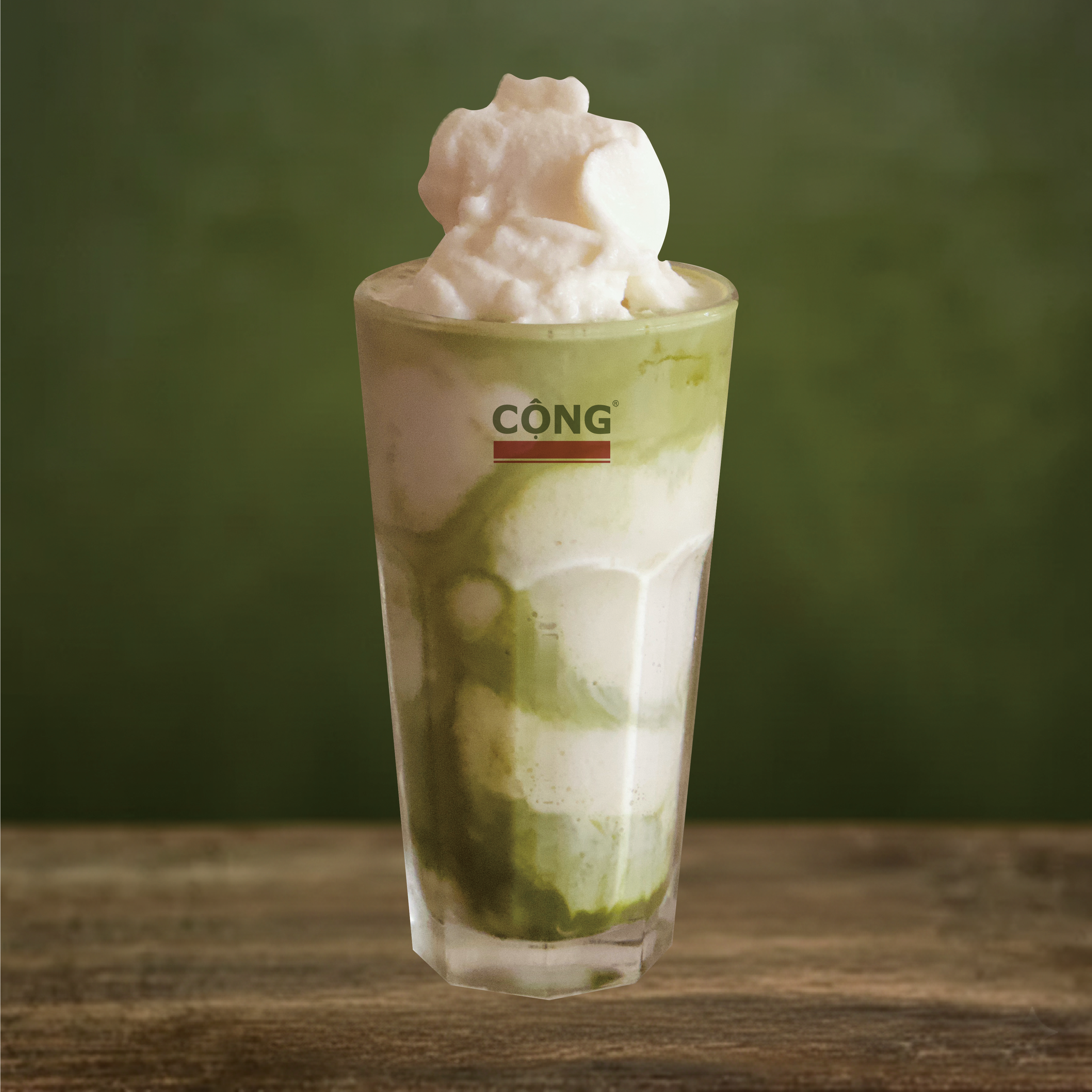椰子抹茶冰沙