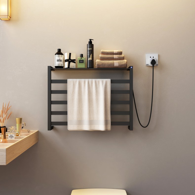 HENSAN - 智能電熱毛巾桿 / F-108(質感黑)