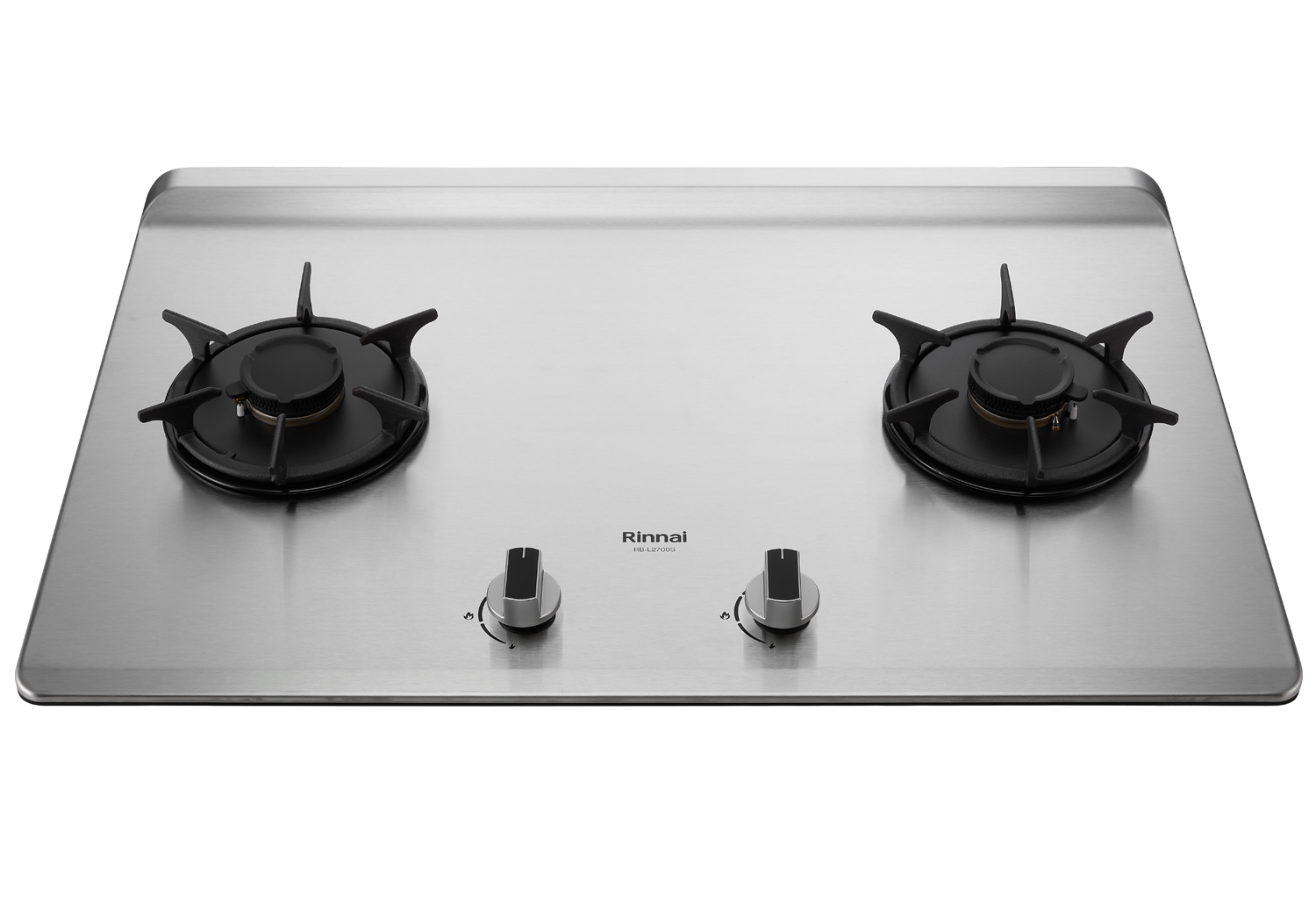 Rinnai林內-檯面式彩焱不銹鋼雙口爐-RB-L2700S