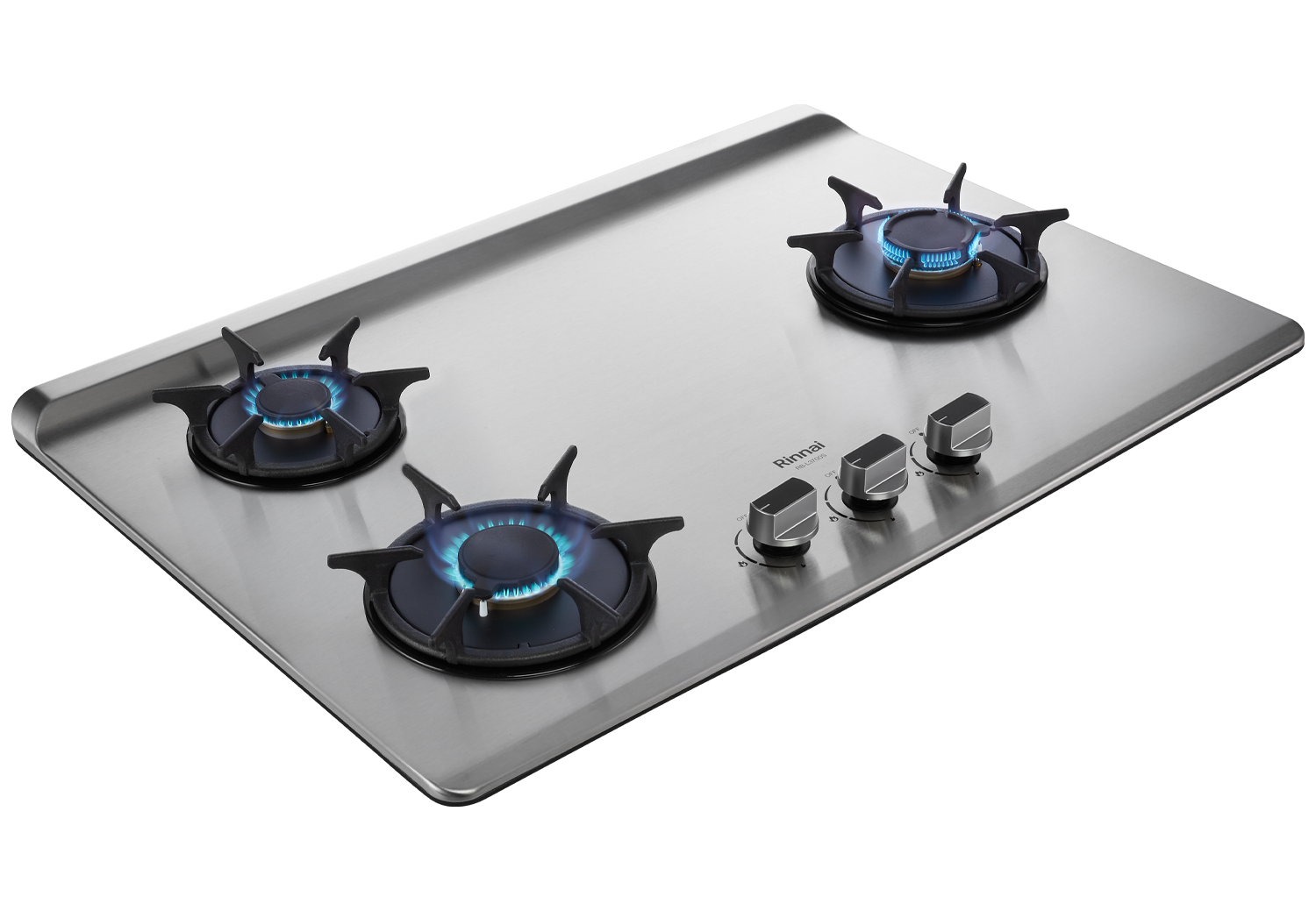 Rinnai林內-檯面式彩焱不銹鋼三口爐-RB-L3700S(R)