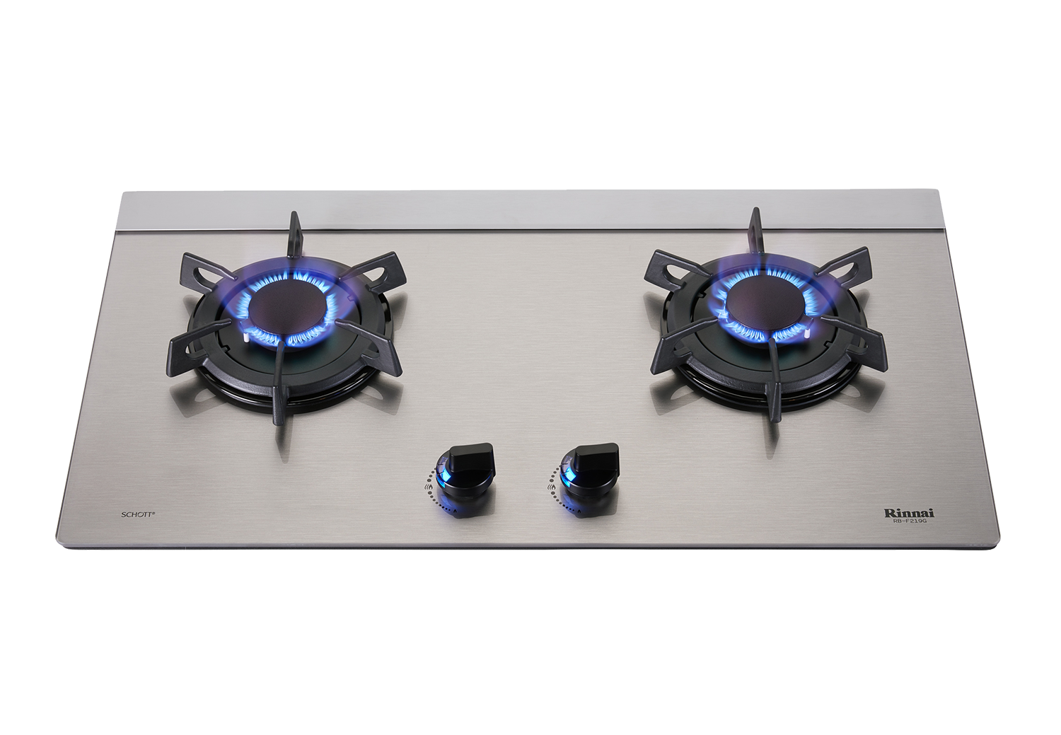 檯面式蓮花玻璃雙口爐-RB-F219G(G)